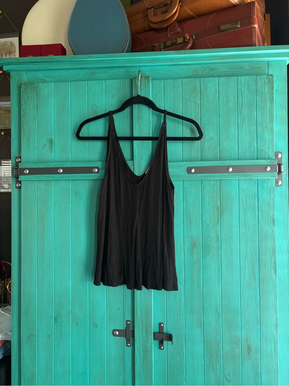 Socialite Black V-Neck Tank Top
